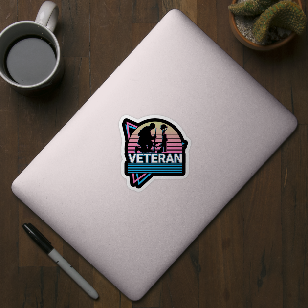 Veteran US Army US Soldier Retro Gift by Alex21